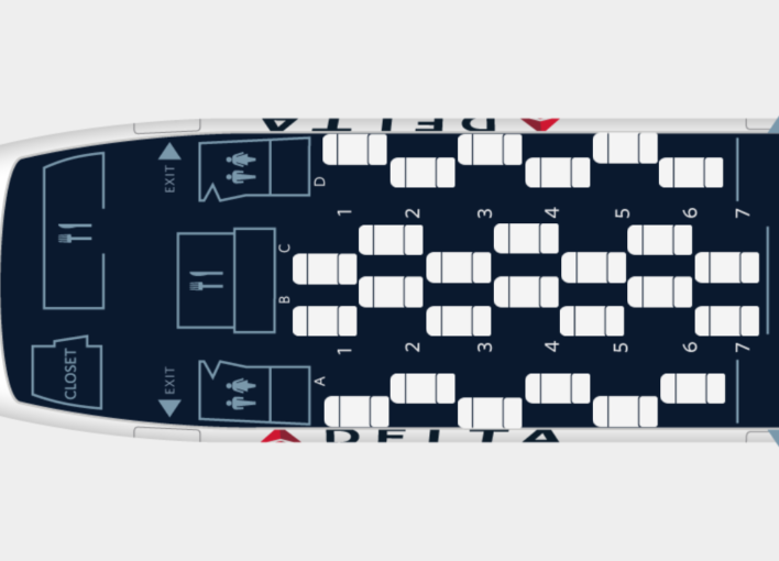 Delta B767 Seats