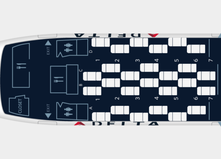 Delta B767 Seats