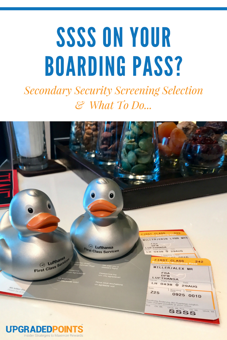 SSSS Boarding Pass