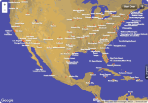 southwest airlines map destinations