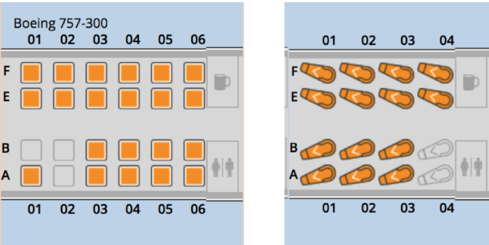 United B757 Seats