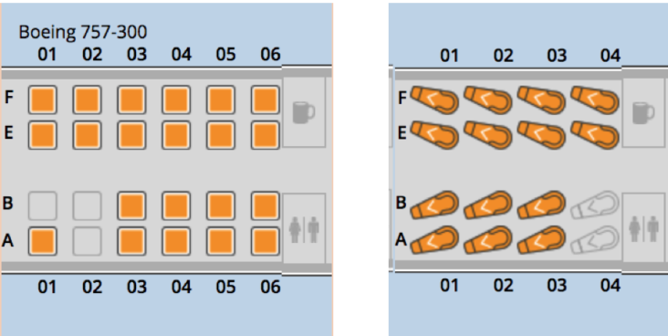 United B757 Seats