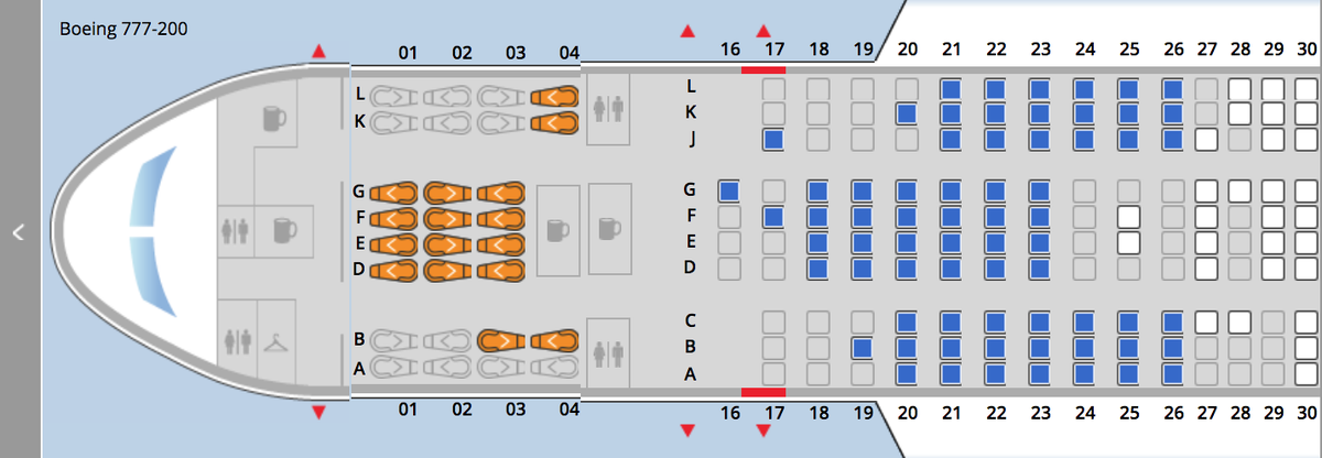 United B777 Seats