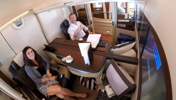 Upgraded Points on Singapore Suites, Flight 1 - Round the World Trip
