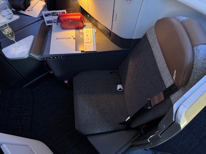 AA 777 300ER DFW JFK Flagship Suite upright
