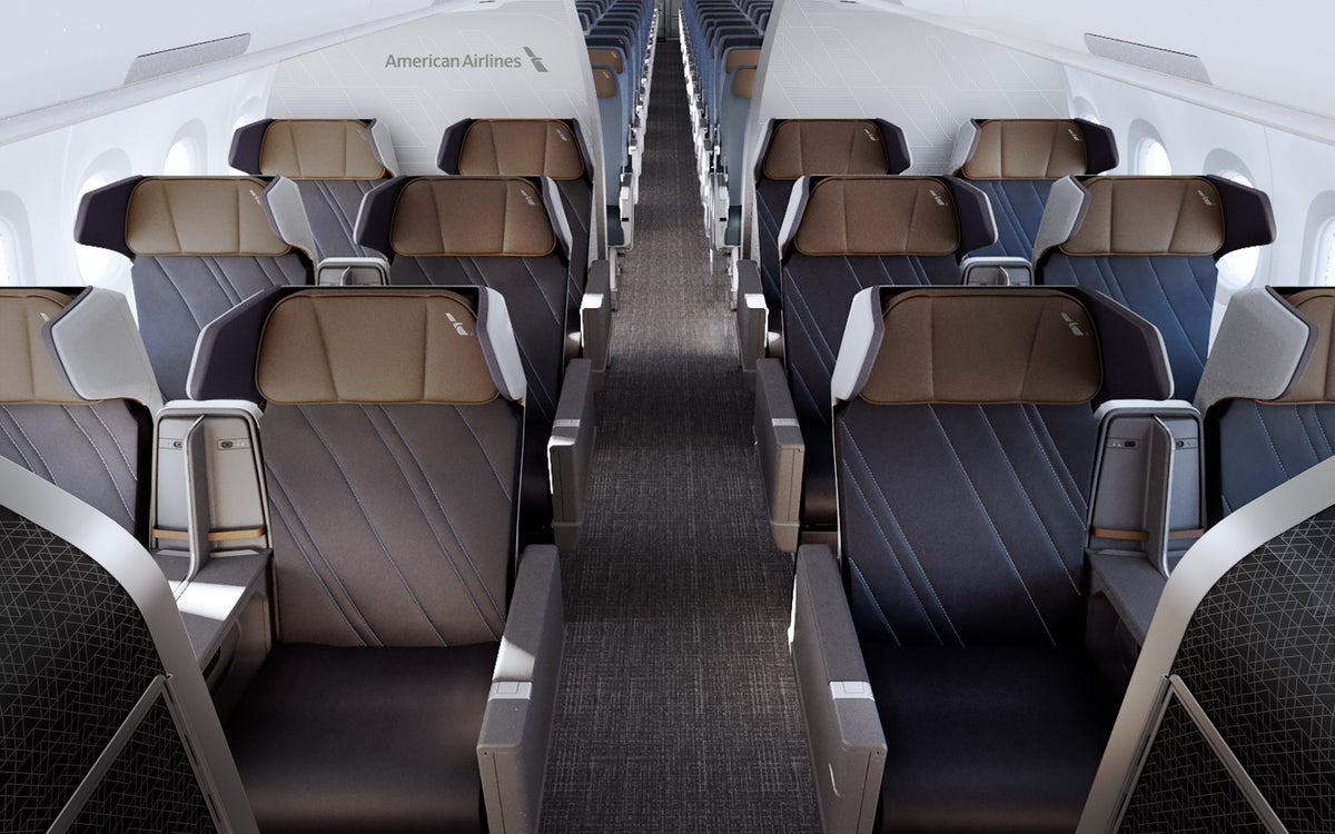AA A321XLR Premium Economy Cabin