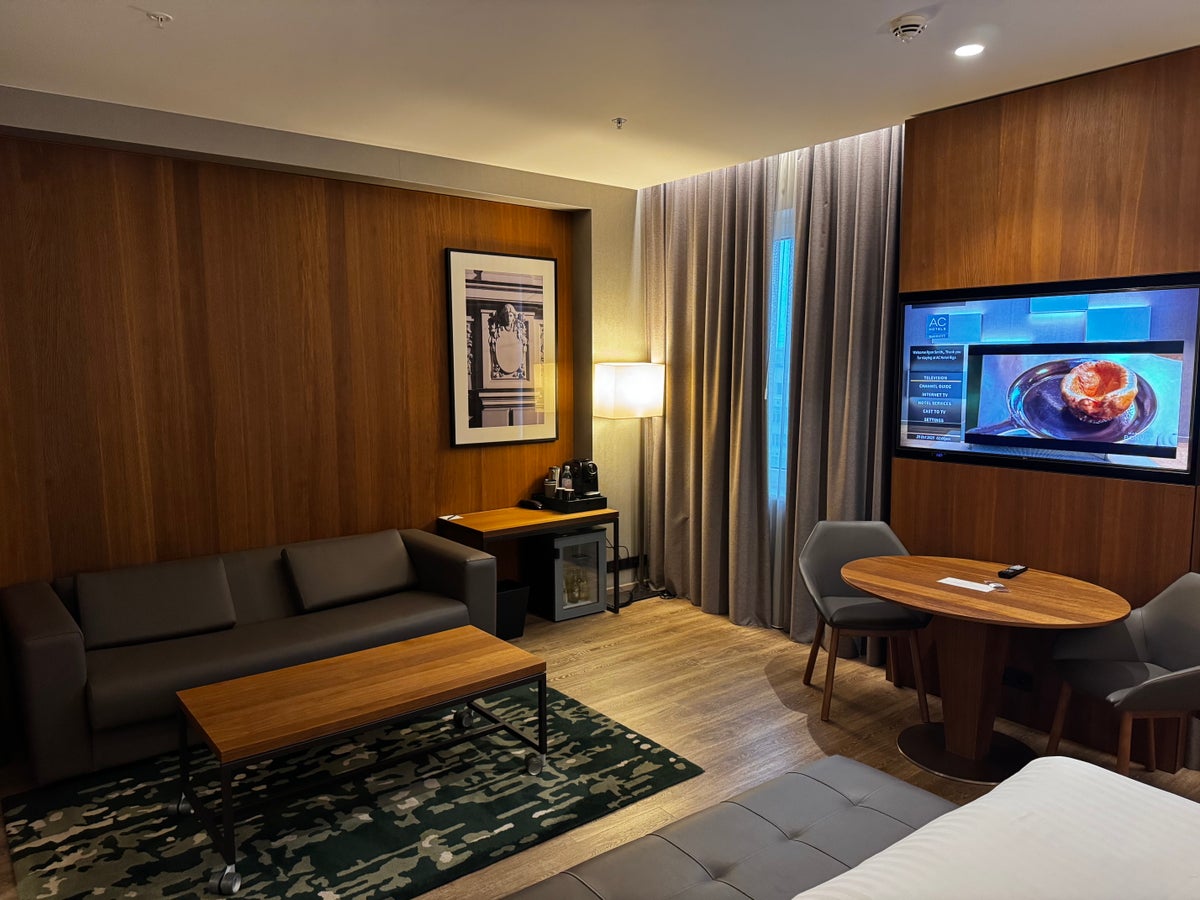 AC Hotel Riga Executive Room bedroom sitting area