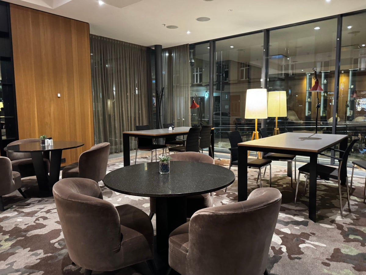 AC Hotel Riga restaurant front seating