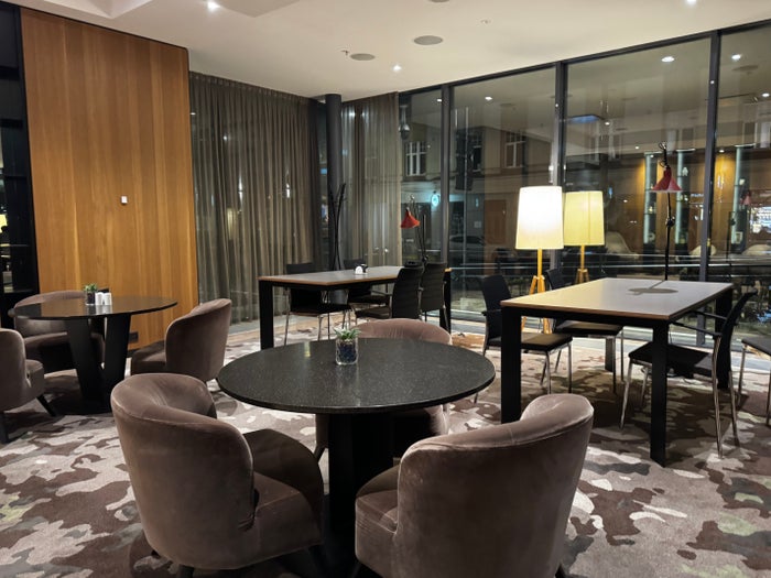 AC Hotel Riga restaurant front seating