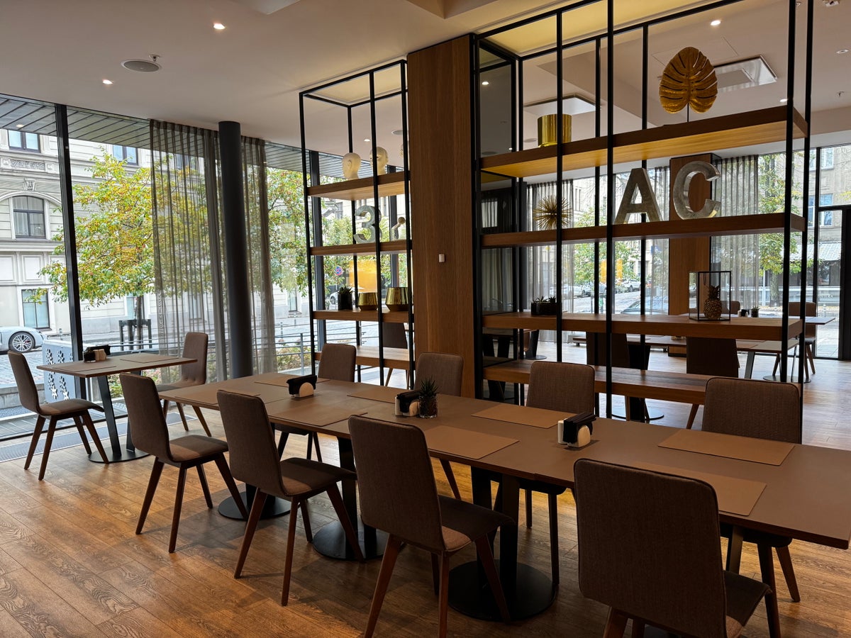 AC Hotel Riga restaurant rear seating