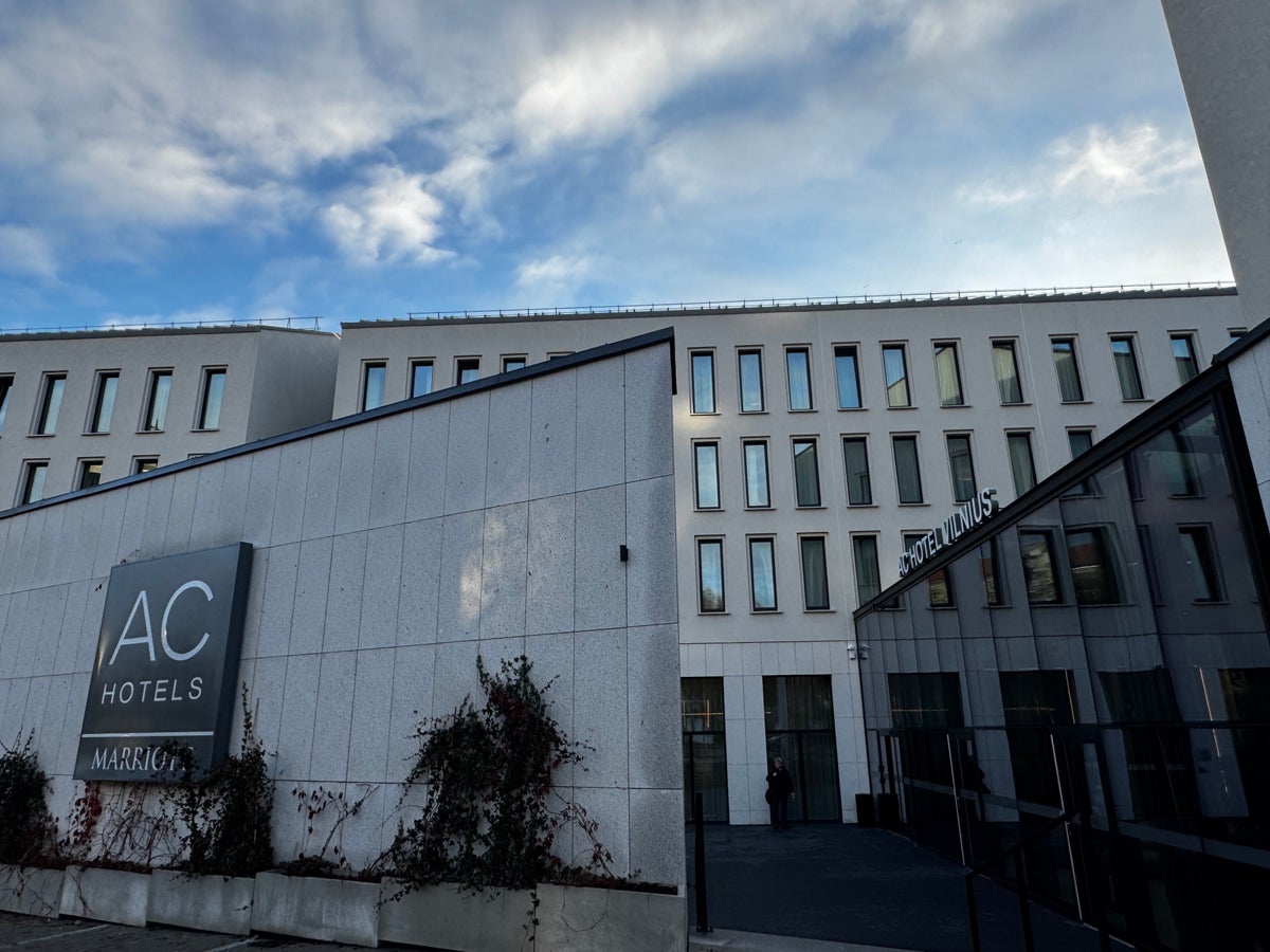 AC Hotel Vilnius entrance sign