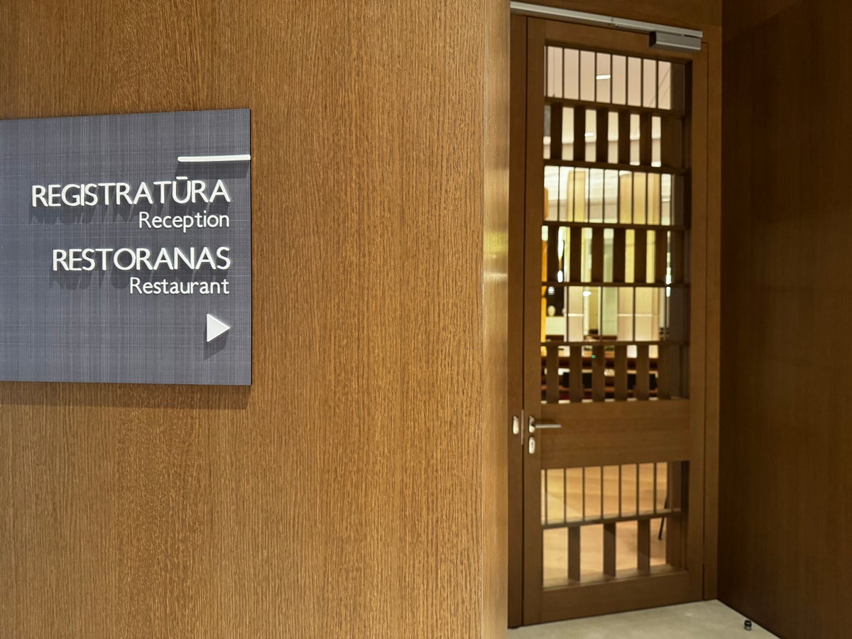 AC Hotel Vilnius restaurant entrance AC Hotel Vilnius restaurant entrance