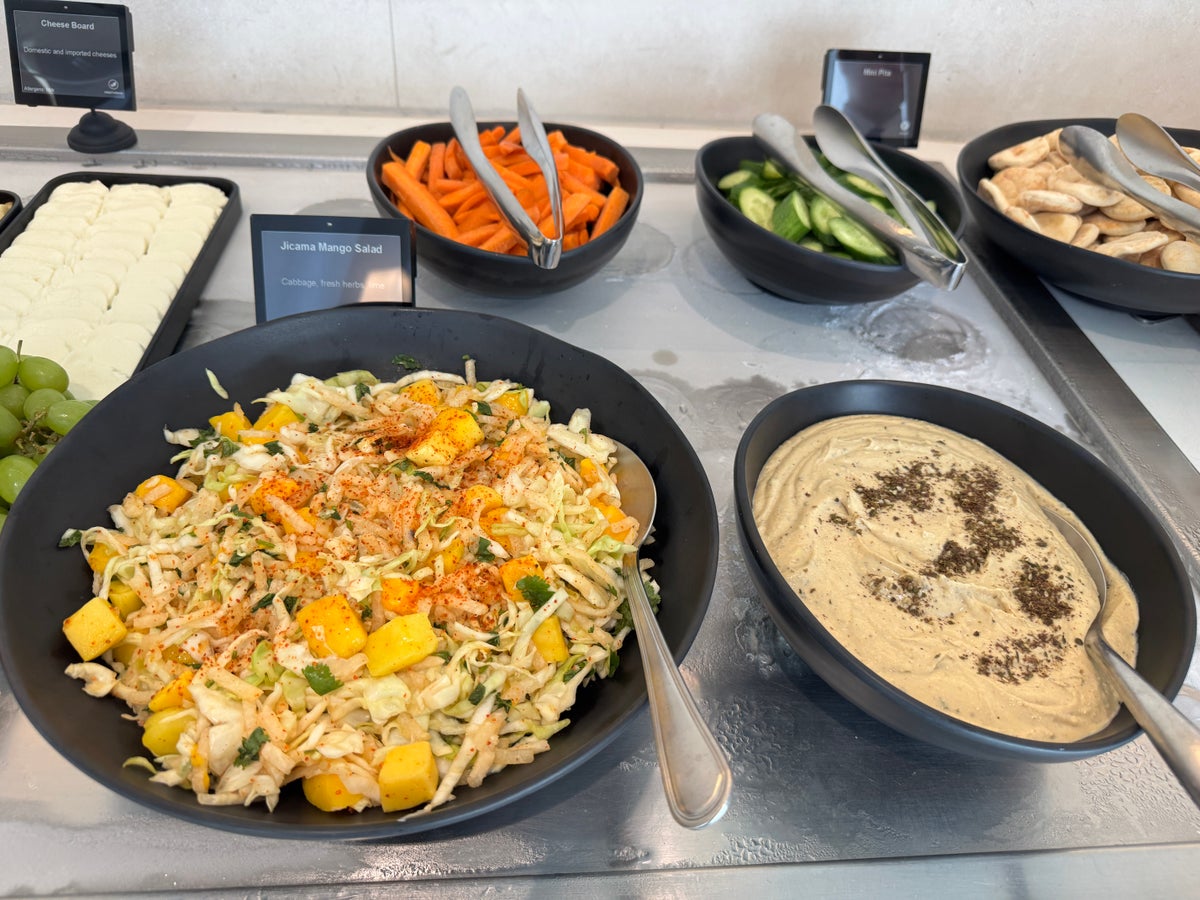 Admirals Club IAH salad dips