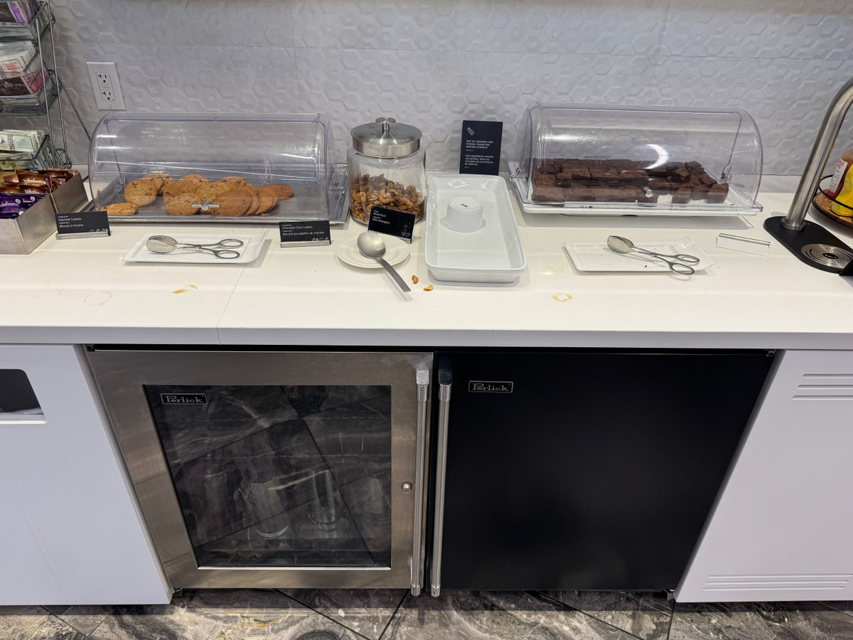 Air Canada Maple Leaf Lounge LGA cooler treats
