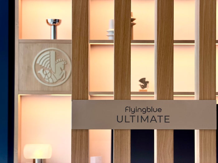 Air France Lounge London Heathrow LHR Flying Blue Ultimate sign