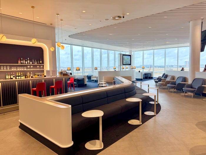 Air France Lounge London Heathrow LHR view on entry