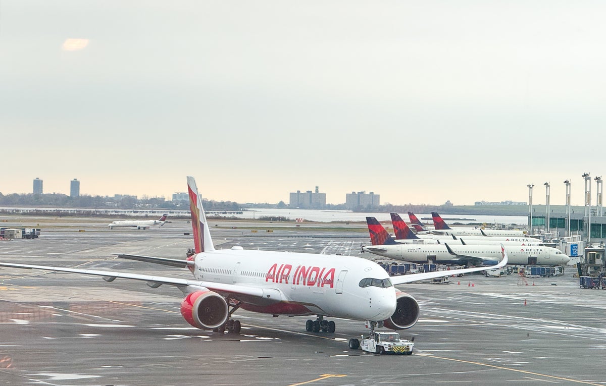 Air India A350 at JFK New York Airport
