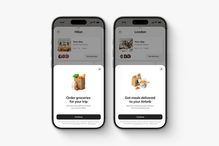Airbnb app delivery mockup Airbnb app delivery mockup