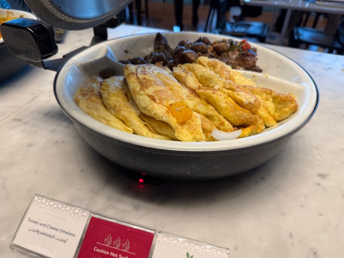 Al Mourjan Lounge DOH buffet eggs Al Mourjan Lounge DOH buffet eggs