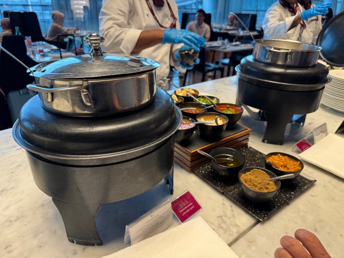 Al Mourjan Lounge DOH buffet foul Al Mourjan Lounge DOH buffet foul