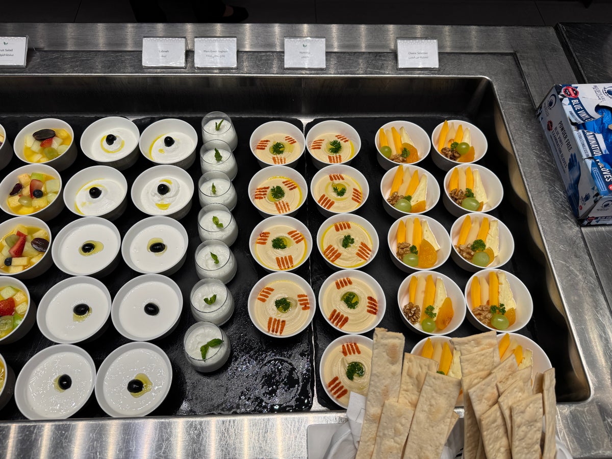 Al Mourjan Lounge DOH deli dips cheese