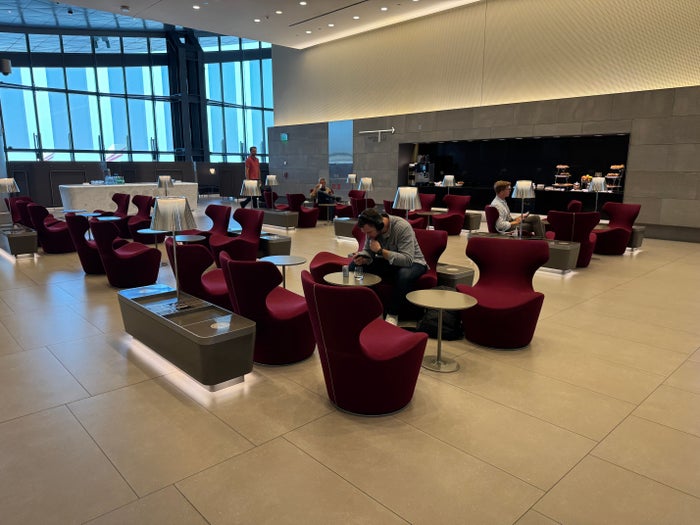 Al Mourjan Lounge DOH seating near business center Al Mourjan Lounge DOH seating near business center