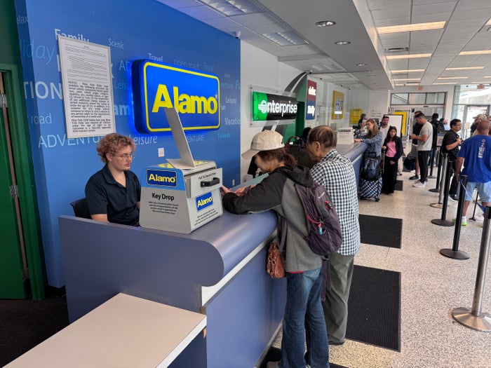 Alamo rental car desk Buffalo