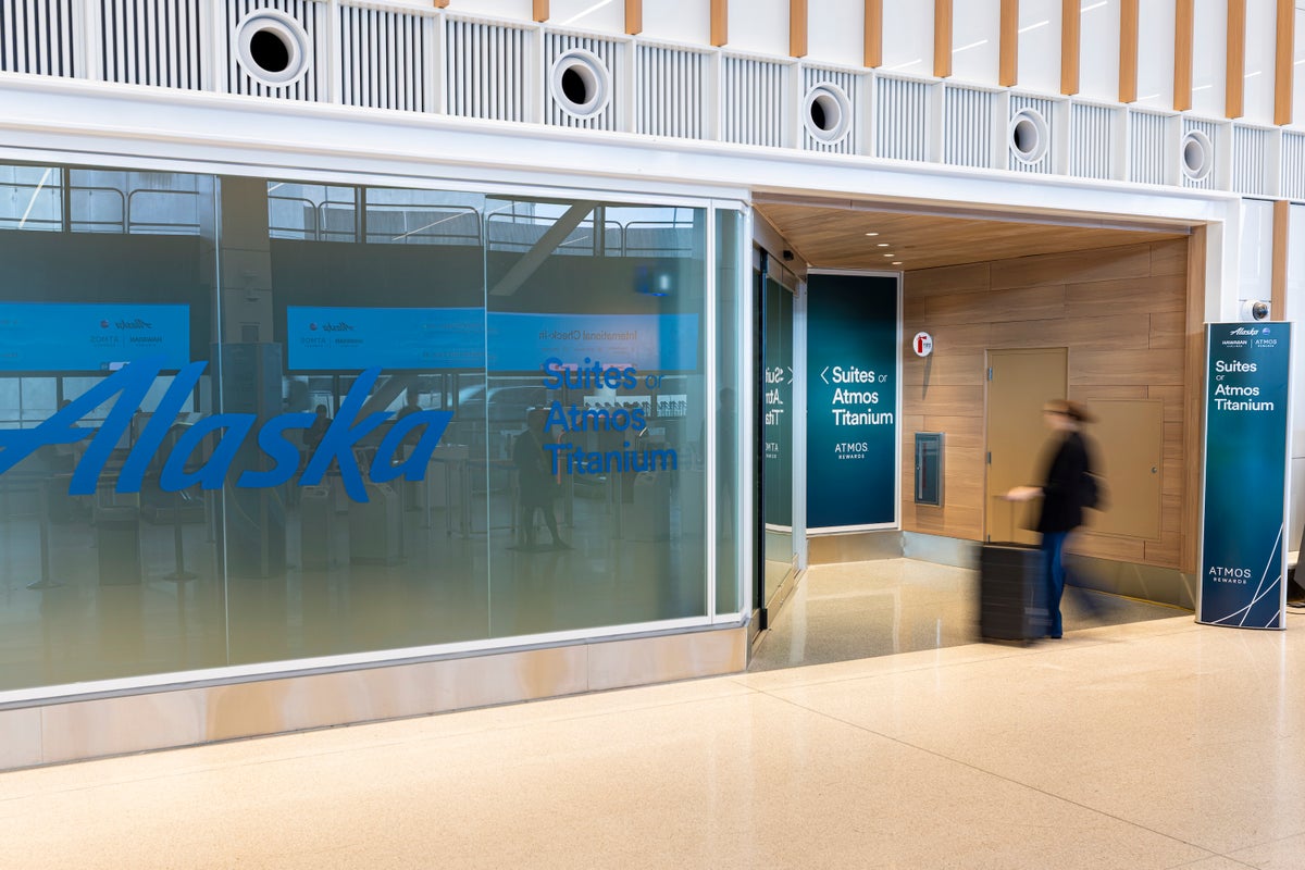 Alaska Airlines SEA Titanium lobby entrance