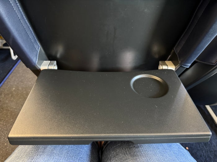 Allegiant A320 AVL HOU tray table Allegiant A320 AVL HOU tray table