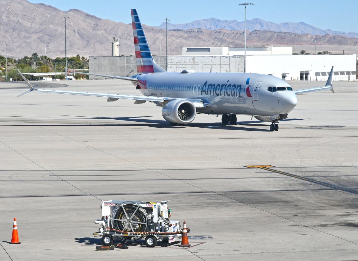 American Airlines B737 Max 8 fuel pump Las Vegas