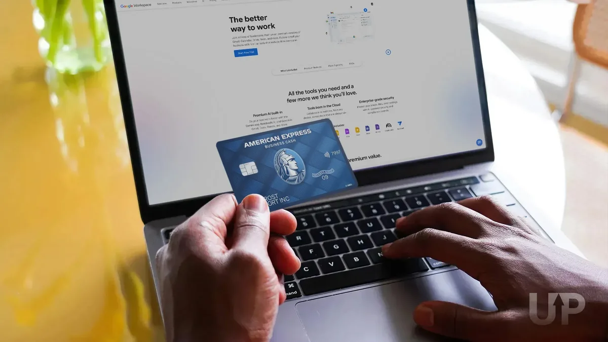 Amex Blue Business Cash Workspace Laptop