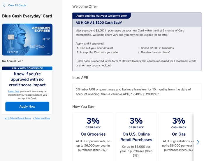Amex Blue Cash Everyday card up to 200 offer Amex Blue Cash Everyday card up to 200 offer