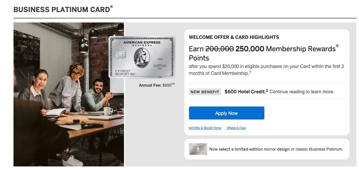 Amex Business Platinum card 200k offer March 9 2026