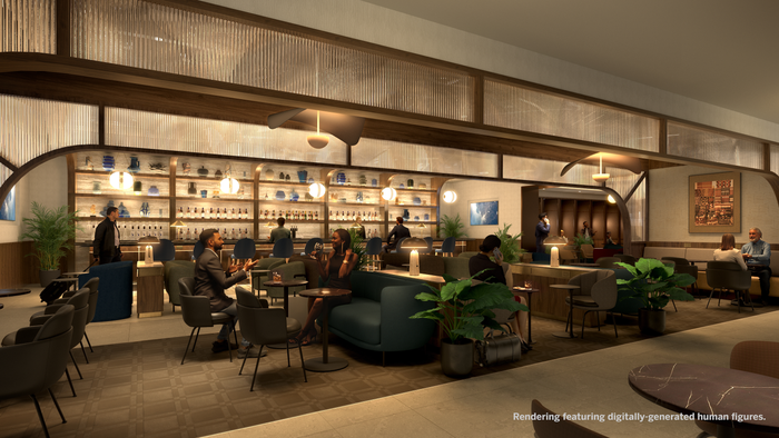 Amex Centurion IAH Rendering Main Bar Amex Centurion IAH Rendering Main Bar