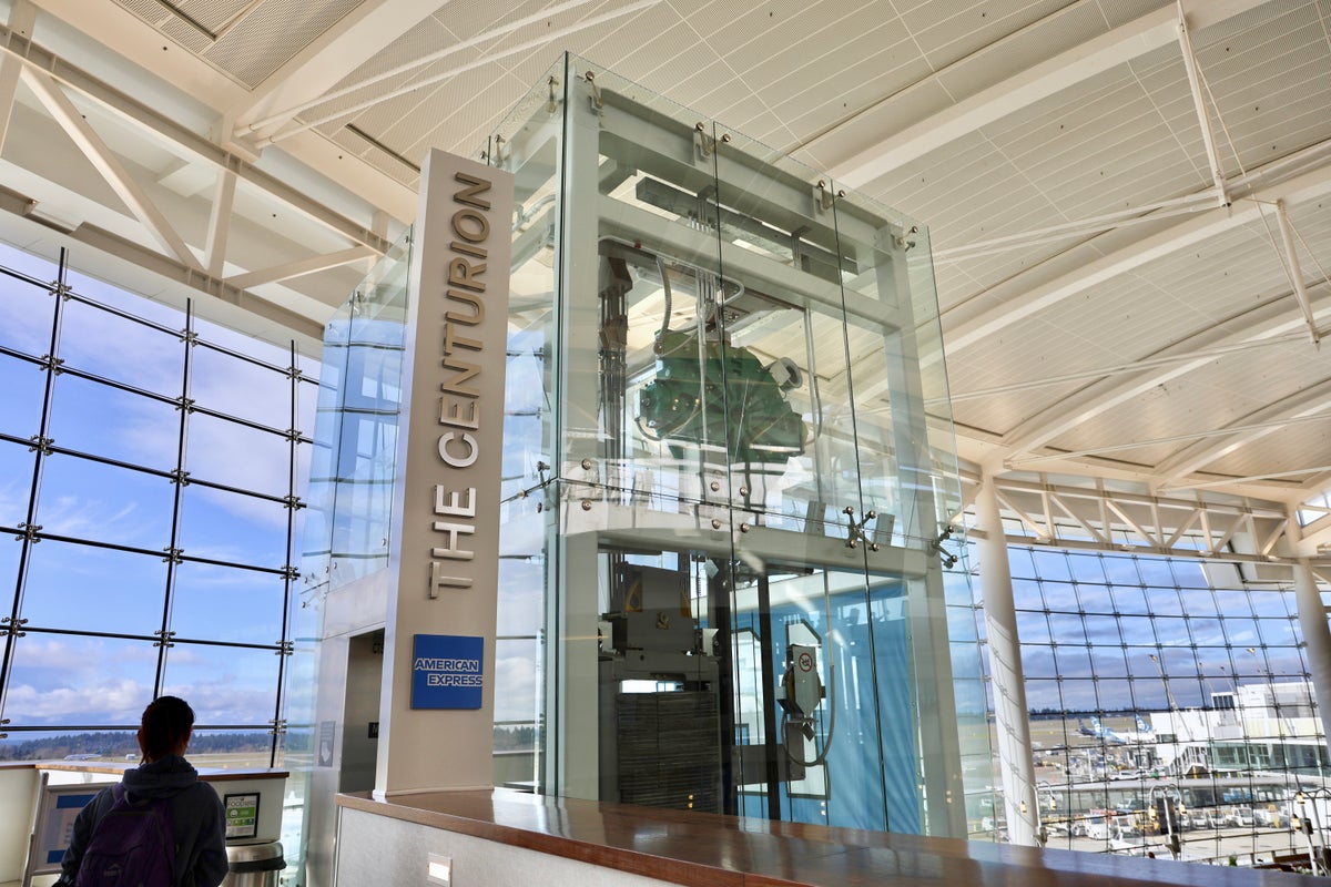 Amex Centurion Lounge Seattle Elevator With Branding Amex Centurion Lounge Seattle Elevator With Branding