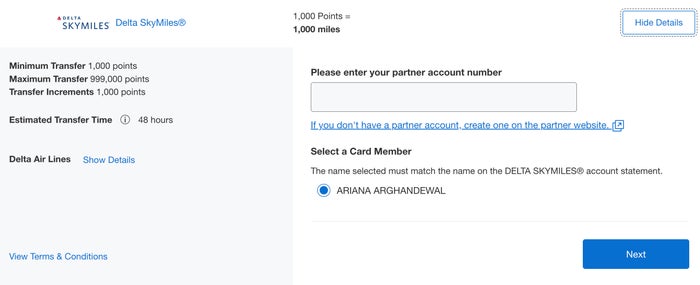 American-Express-Transfer-Link-Account Amex Membership Rewards link rewards account