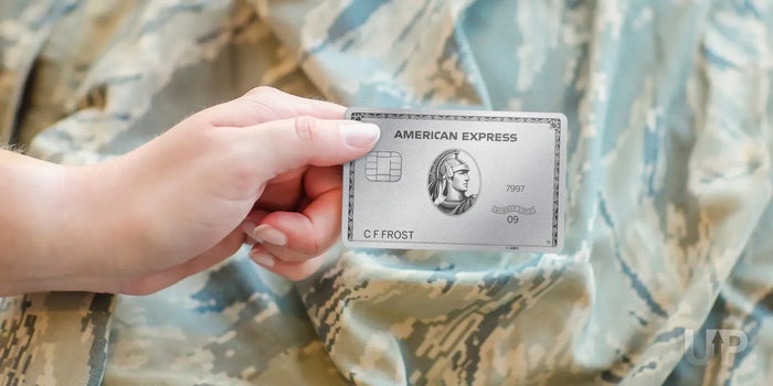 Amex Platinum Card military uniform