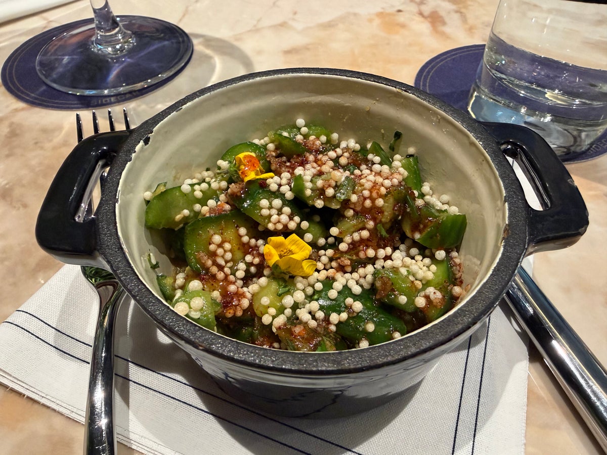 Amex Sidecar Lounge LAS Cucumber Salad