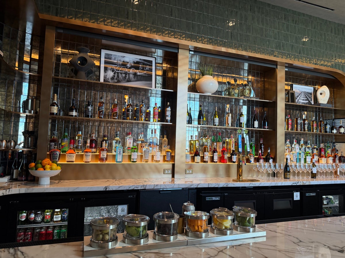 Amex Sidecar Lounge LAS LIquor Selection