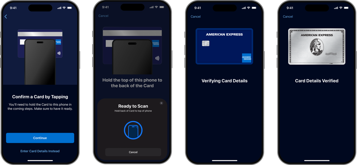 Amex new mobile app tap to confirm