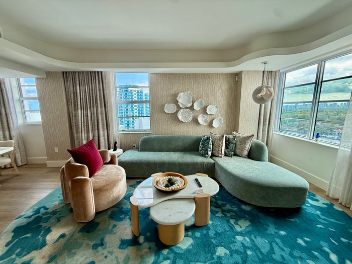 Andaz Miami Beach Resort Skyline View Suite Sitting Room Furniture Andaz Miami Beach Resort Skyline View Suite Sitting Room Furniture