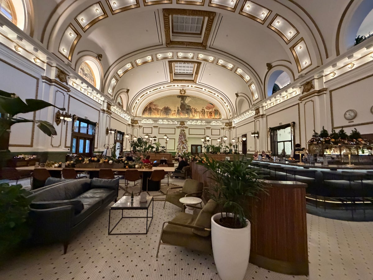 Asher Adams Hotel Lobby Bar Christmas