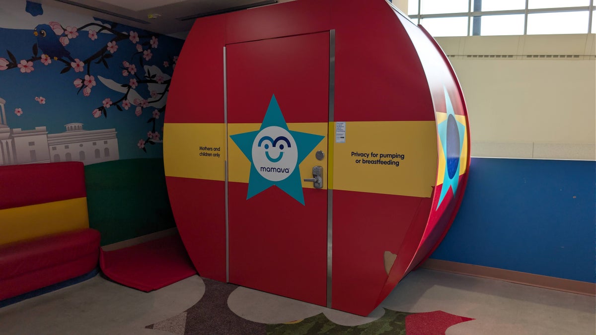 BWI Baltimore Washington Thurgood Marshall Airport kids play area Mamava pod