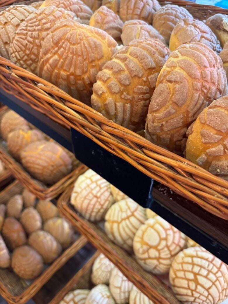 Bakery items in Mexico City.