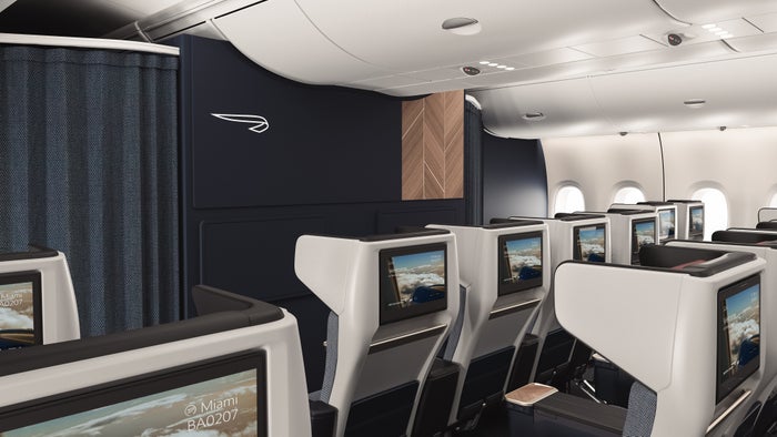 British Airways new Airbus A380 premium economy cabin