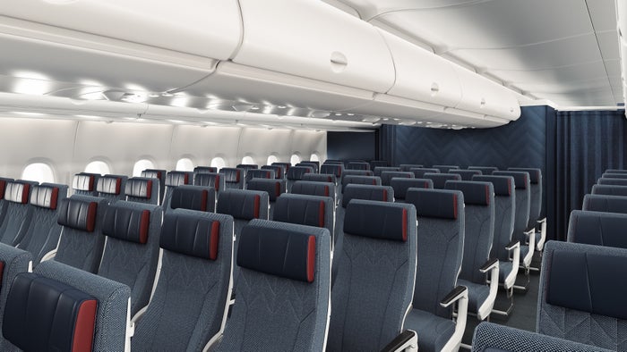 British Airways new economy cabin on the Airbus A380