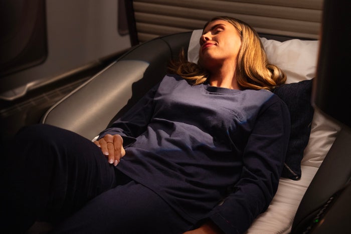 British Airways new first class pajamas