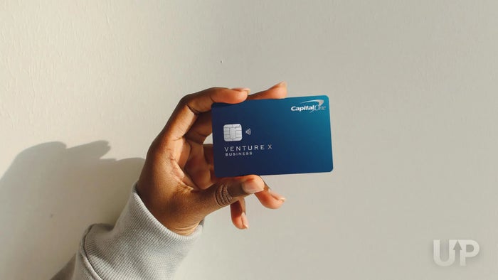 Capital One Venture X Business Card In Hand Upgraded Points LLC