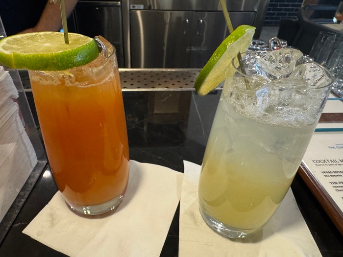 Centurion Lounge Las Vegas bar drinks Centurion Lounge Las Vegas bar drinks