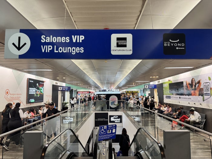 Centurion Lounge MTY Terminal A Sign